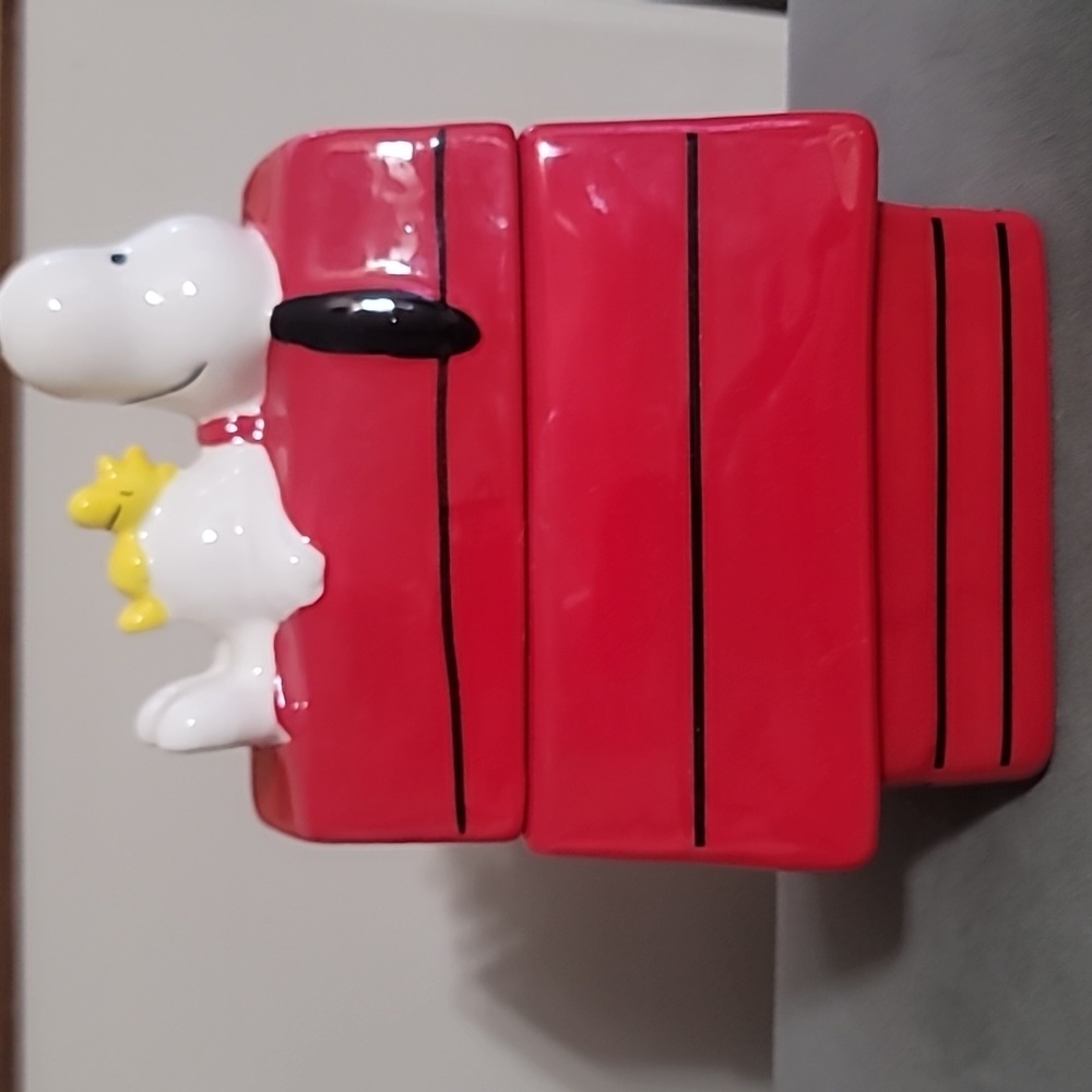 Rae Dunn Red Snoopy Peace on Earth Decor - Picture 4 of 9